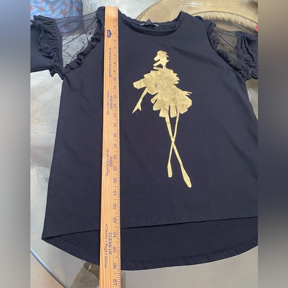 Top T-Shirt Cotton Tee Shirt Ballet Dancer Pattern Print Dance, M - Picture 7 of 11